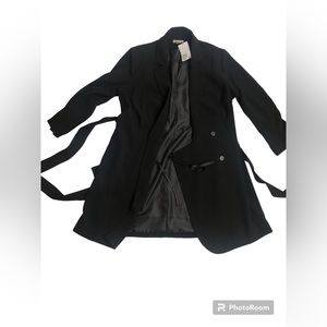 H&M double breasted jacket dress belted. Size 14